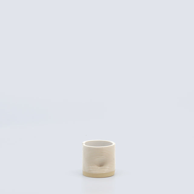 ceașcă imprimată 3D din ceramică glazurată alb
