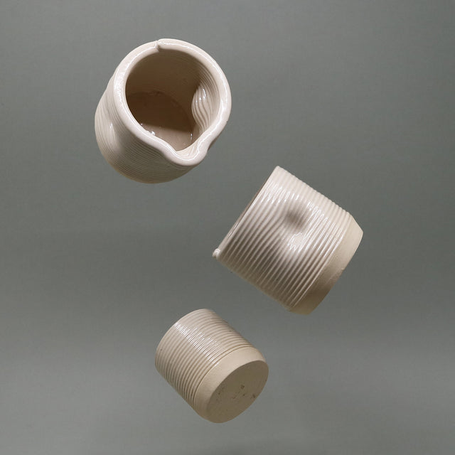 set de recipiente pentru servit cafeaua din ceramică imprimată 3D
